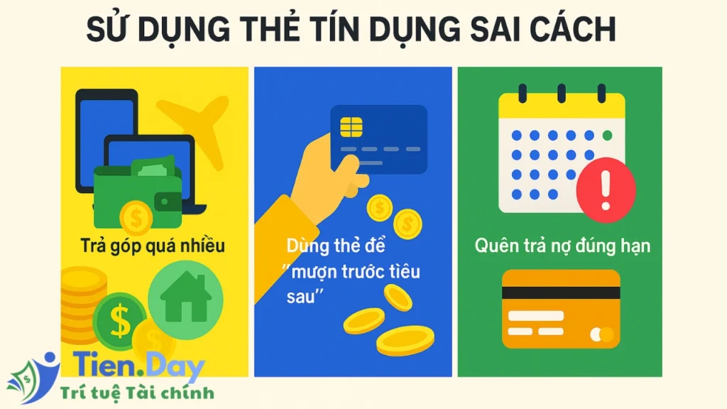 Sử dụng thẻ tín dụng sai cách - Sai lầm tài chính cá nhân
