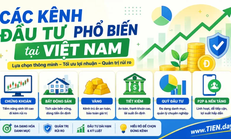Các Kênh Đầu Tư Phổ Biến Cho Người Mới Tại Việt Nam