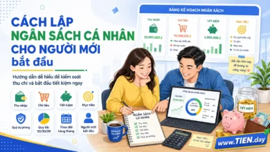 Cách lập ngân sách cá nhân cho người mới bắt đầu tien.day infographic