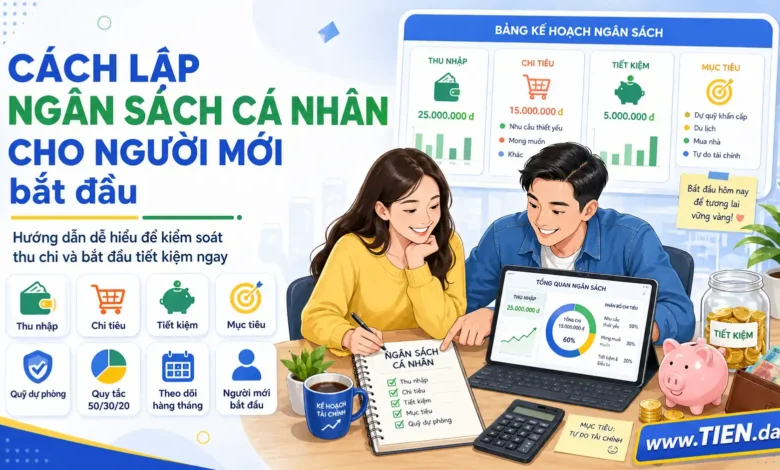Cách lập ngân sách cá nhân cho người mới bắt đầu tien.day infographic