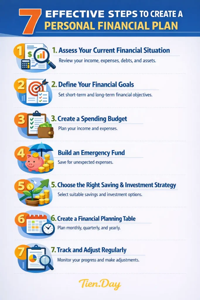 7 bước lập kế hoạch tài chính cá nhân hiệu quả-7 Effective Steps to Create a Personal Financial Plan