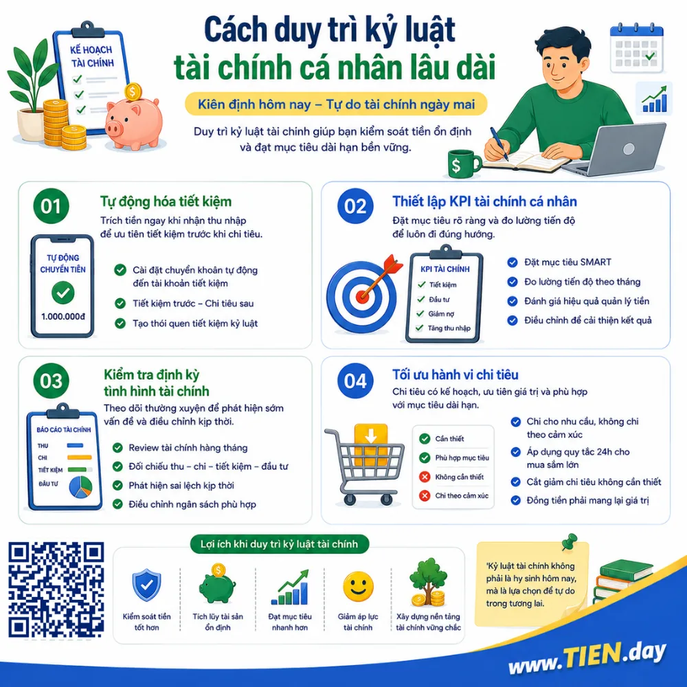 Cách duy trì kỷ luật tài chính cá nhân lâu dài
