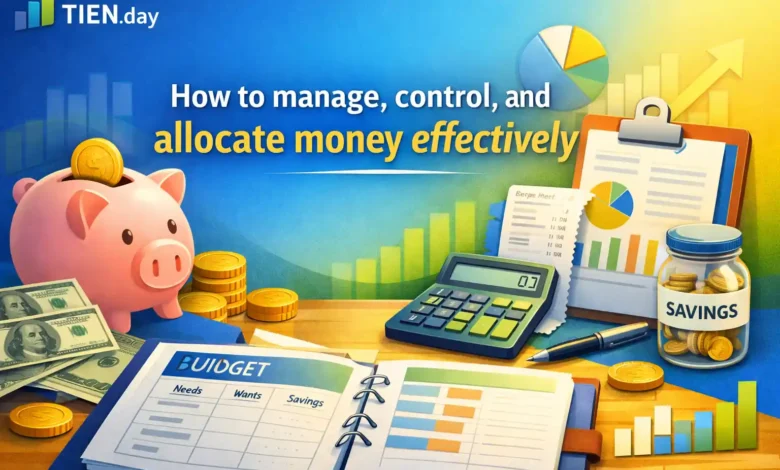 Chi tiêu-Cách quản lý, kiểm soát và phân bổ tiền hiệu quả
