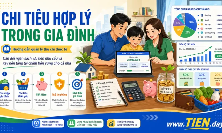 Chi tiêu hợp lý trong gia đình: Hướng dẫn quản lý thu chi thực tế