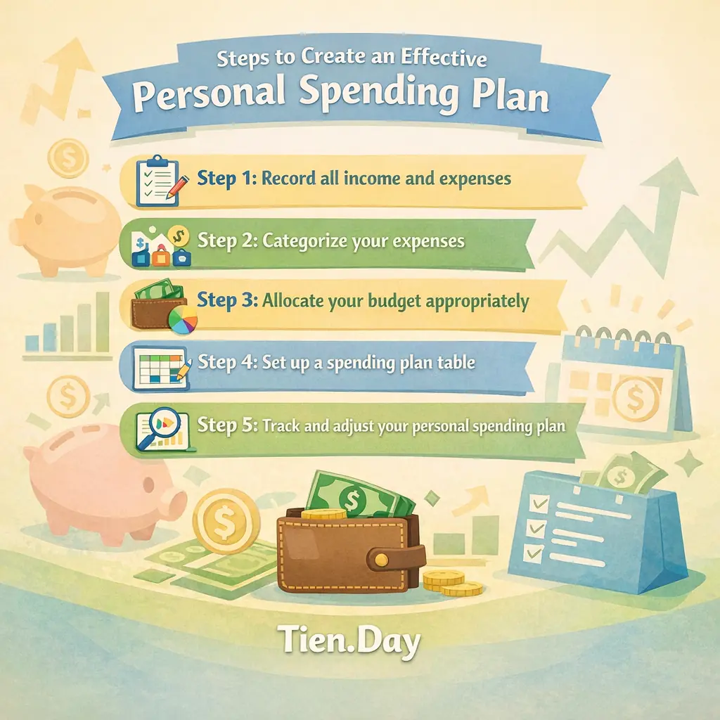 Lập kế hoạch chi tiêu cá nhân-Hướng dẫn chi tiết, dễ áp dụng - Steps to Create an Effective Personal Spending Plan