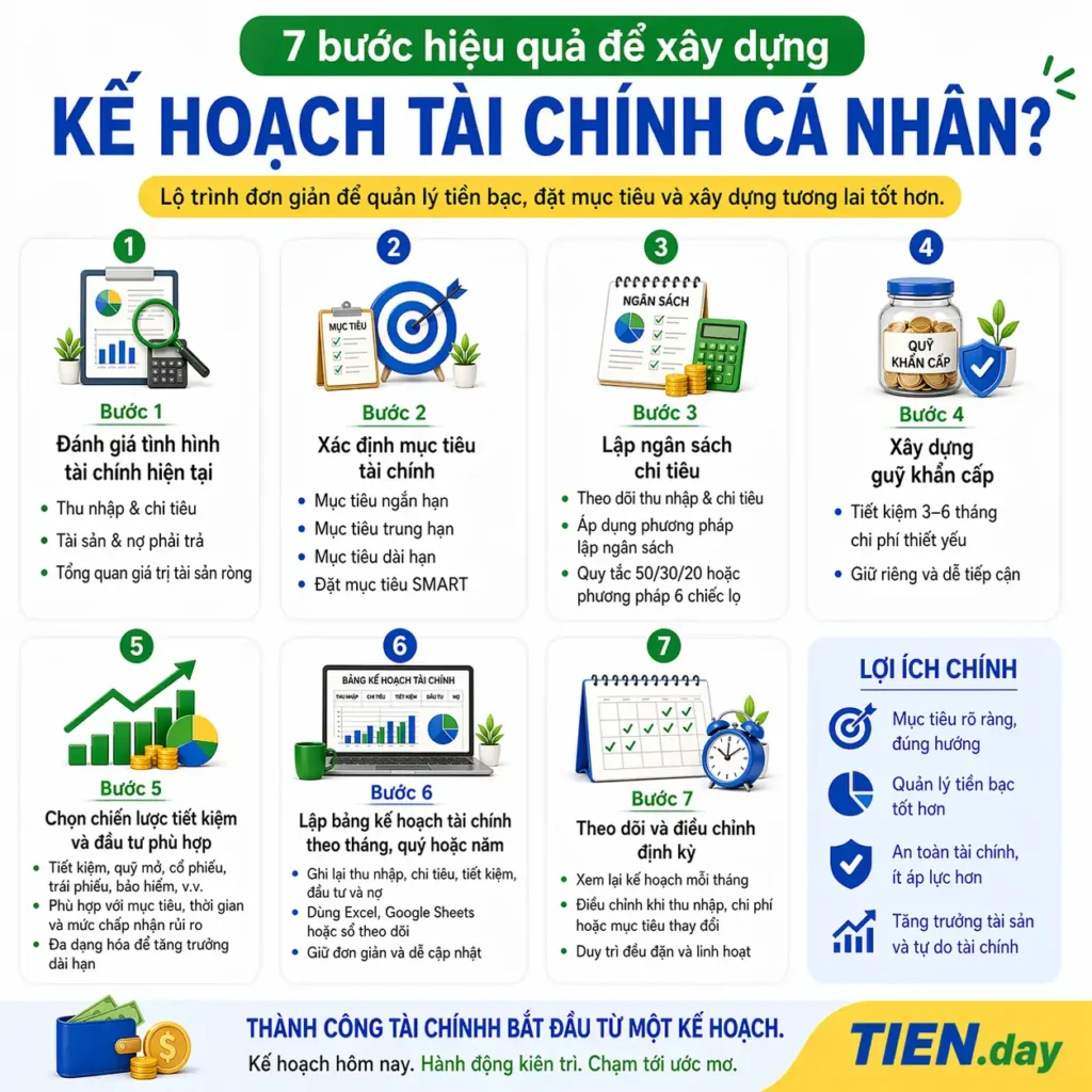 7 bước lập kế hoạch tài chính cá nhân hiệu quả-7 Effective Steps to Create a Personal Financial Plan
