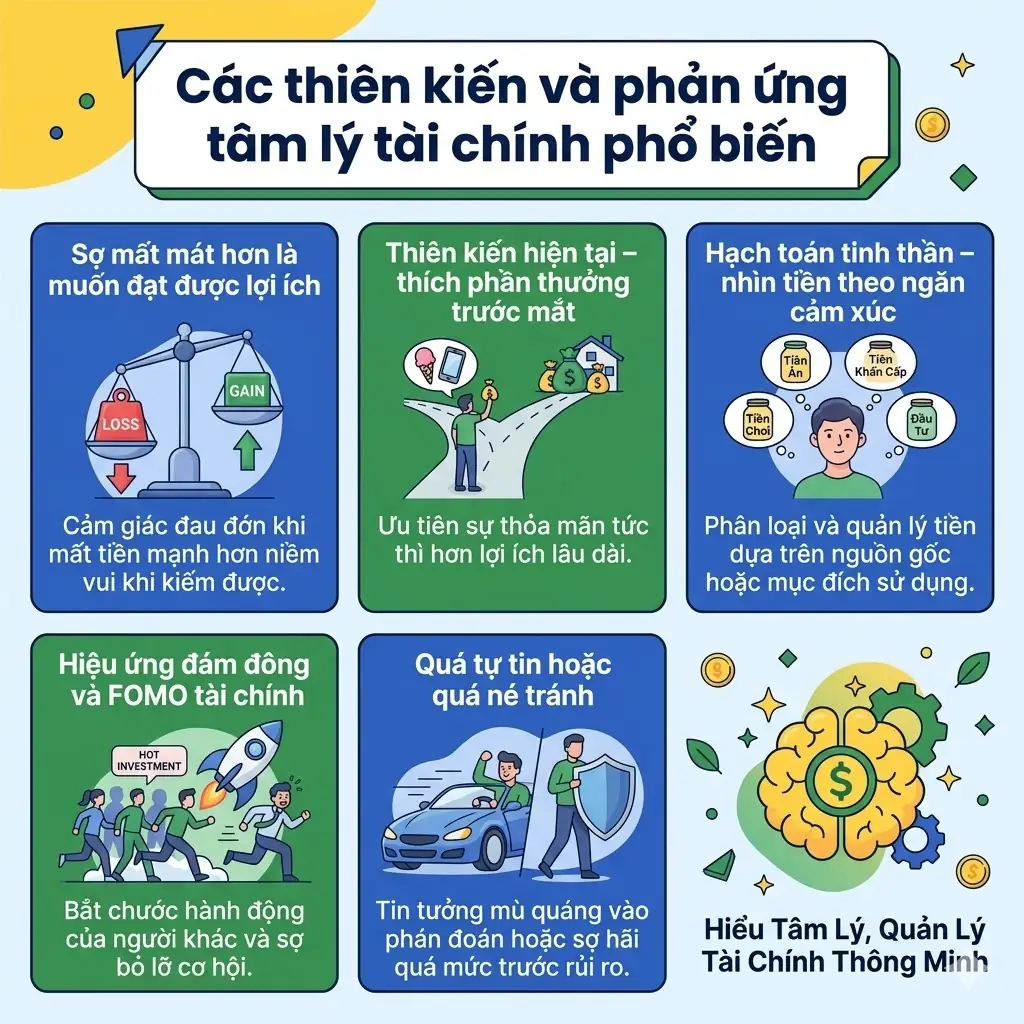 Các thiên kiến và phản ứng tâm lý tài chính phổ biến