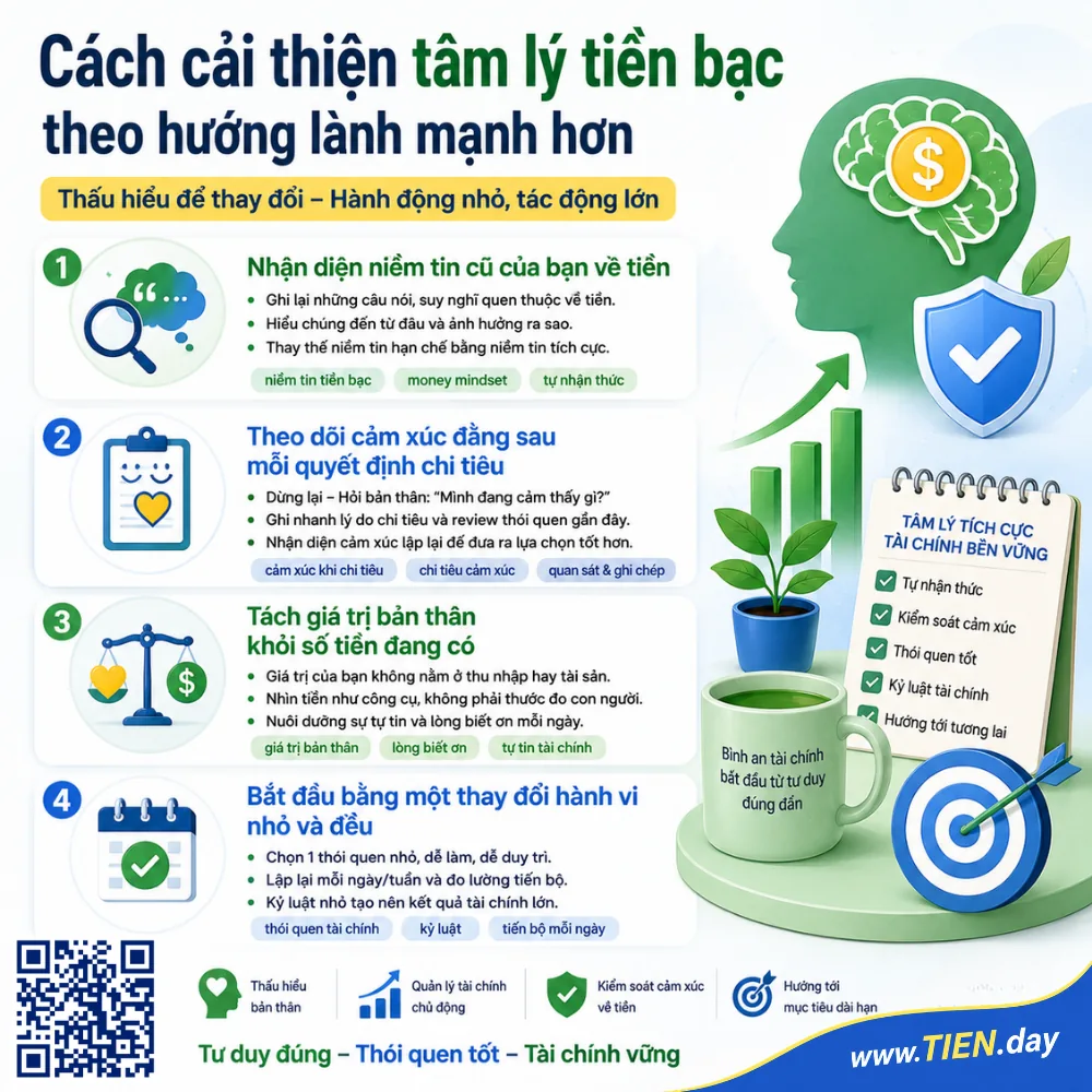 Cách cải thiện tâm lý tiền bạc theo hướng lành mạnh hơn