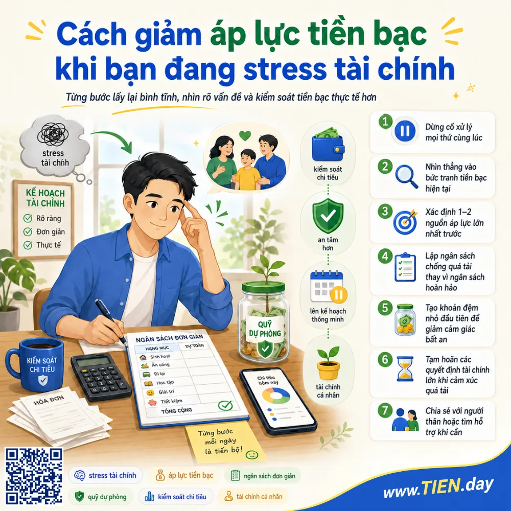 Cách giảm áp lực tiền bạc khi bạn đang stress tài chính