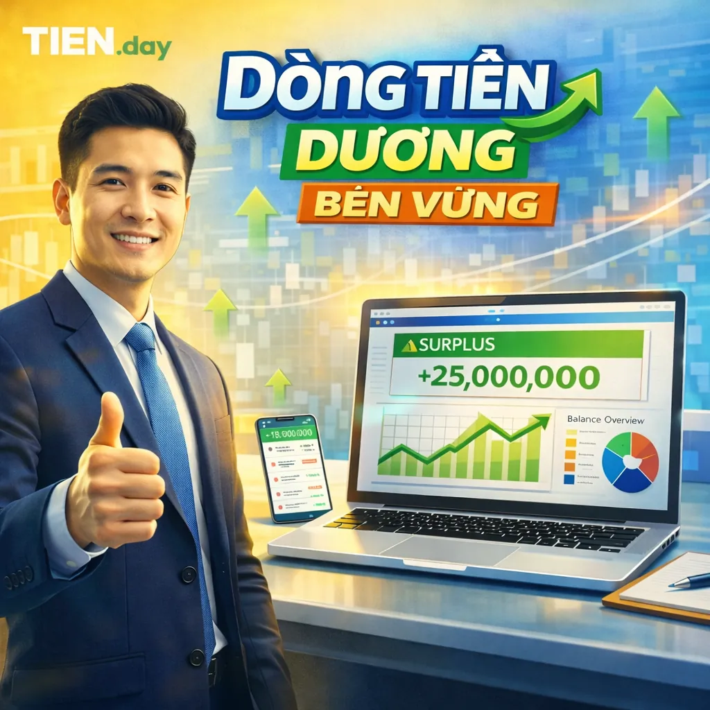 Dấu hiệu cho thấy dòng tiền dương của bạn đang bền vững