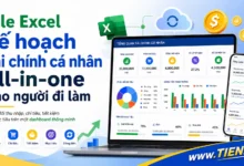 File Excel kế hoạch tài chính cá nhân all-in-one cho người đi làm tien.day infographic