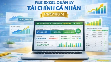 File Excel quản lý tài chính cá nhân Premium TIEN.day