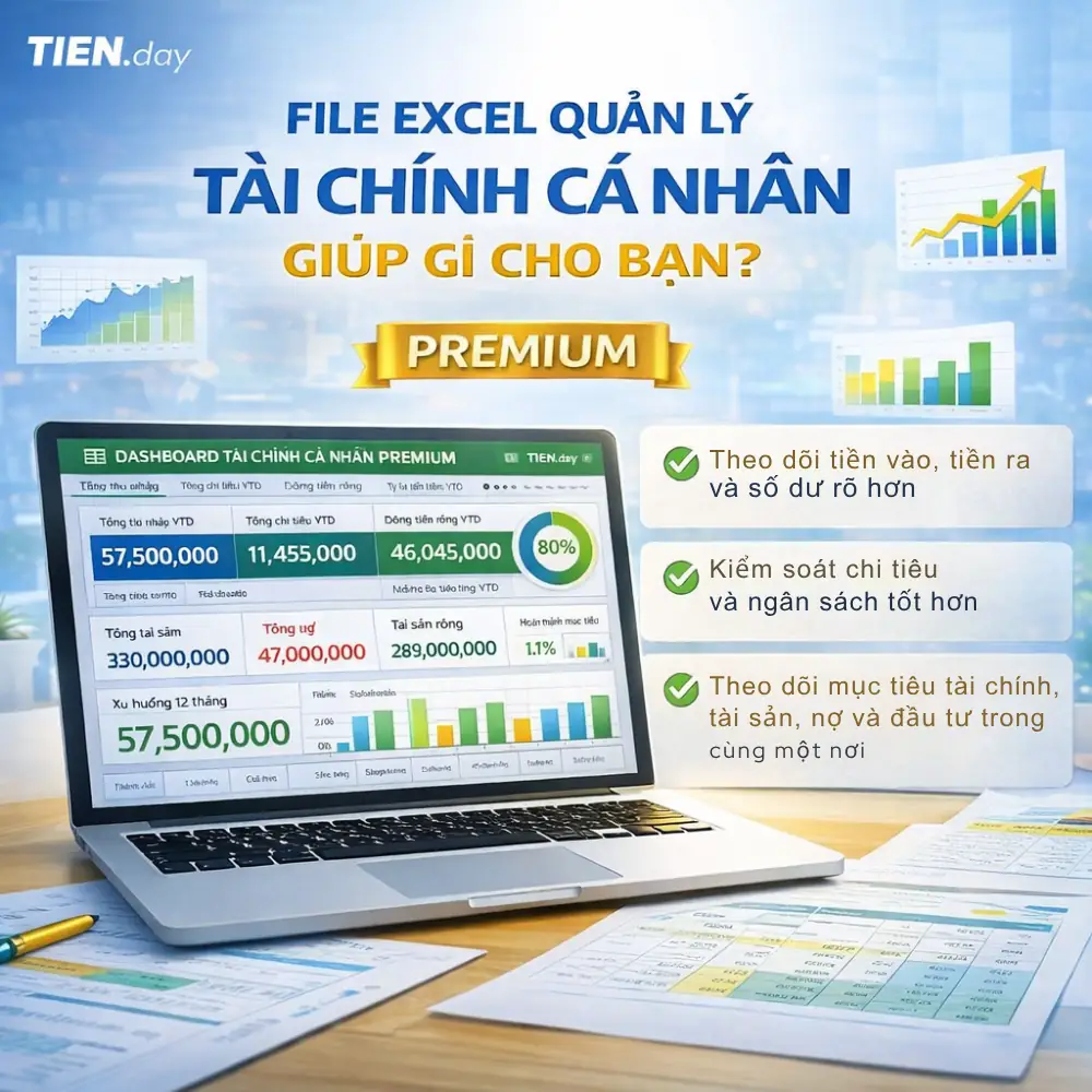 File Excel quản lý tài chính cá nhân này giúp gì cho bạn?
