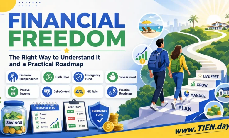 Financial Freedom tien.day infographic