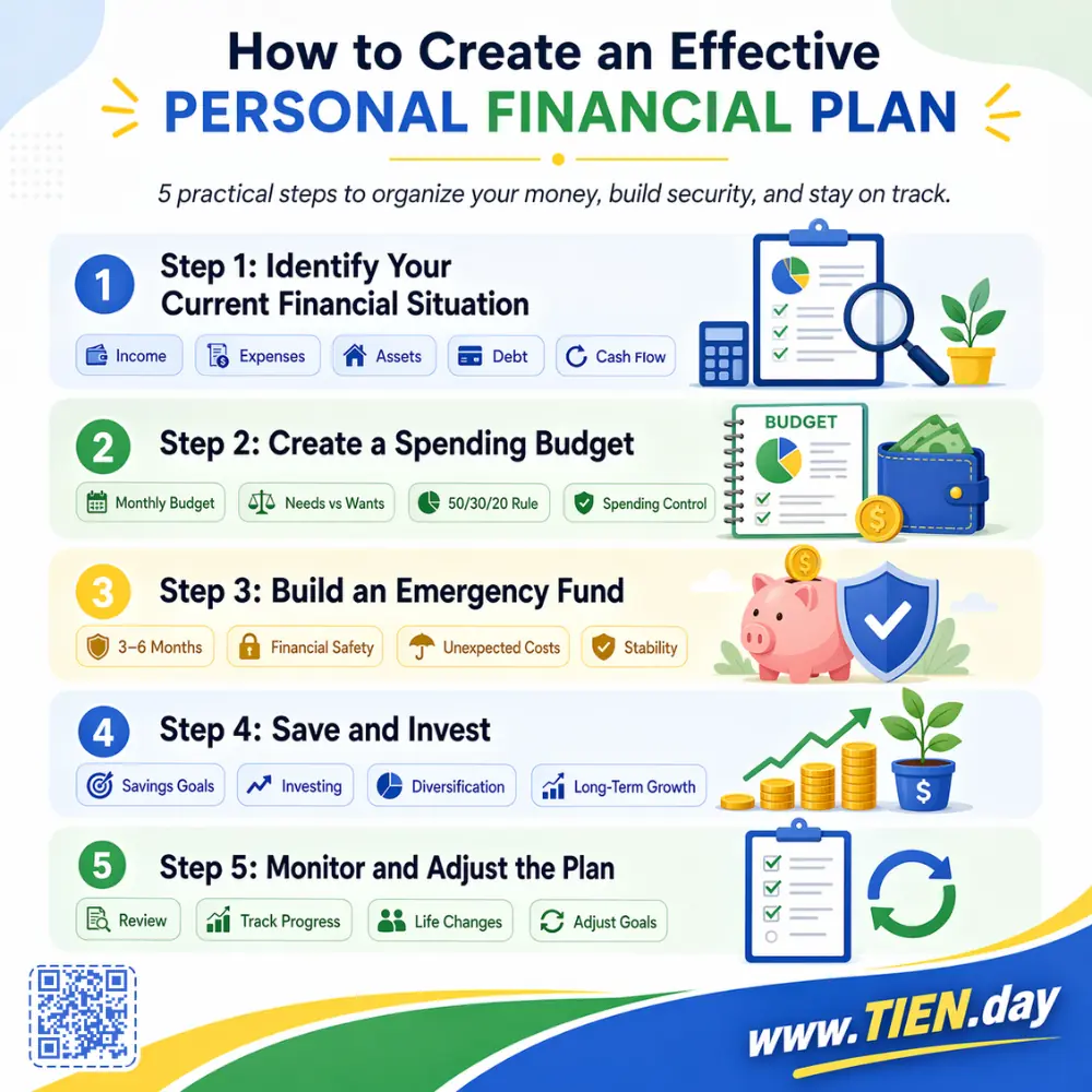 How to Create an Effective Personal Financial Plan tien.day infographic
