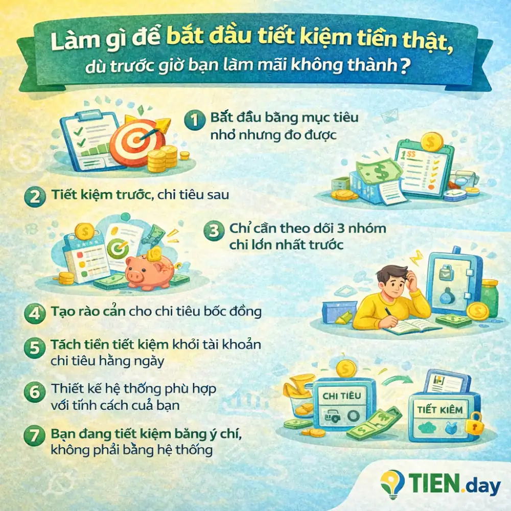 giải pháp xử lý khó tiết kiệm tiền, dù trước giờ bạn làm mãi không thành