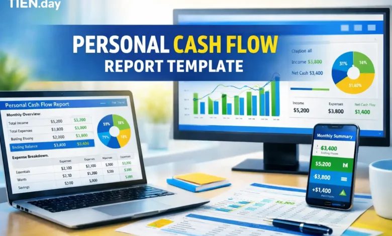 MẪU BÁO CÁO DÒNG TIỀN CÁ NHÂN - PERSONAL CASH FLOW REPORT TEMPLATE