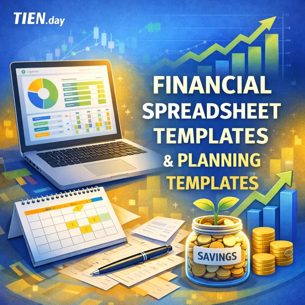 Mẫu bảng - template tài chính | FINANCIAL SPREADSHEET TEMPLATES - PLANNING TEMPLATES