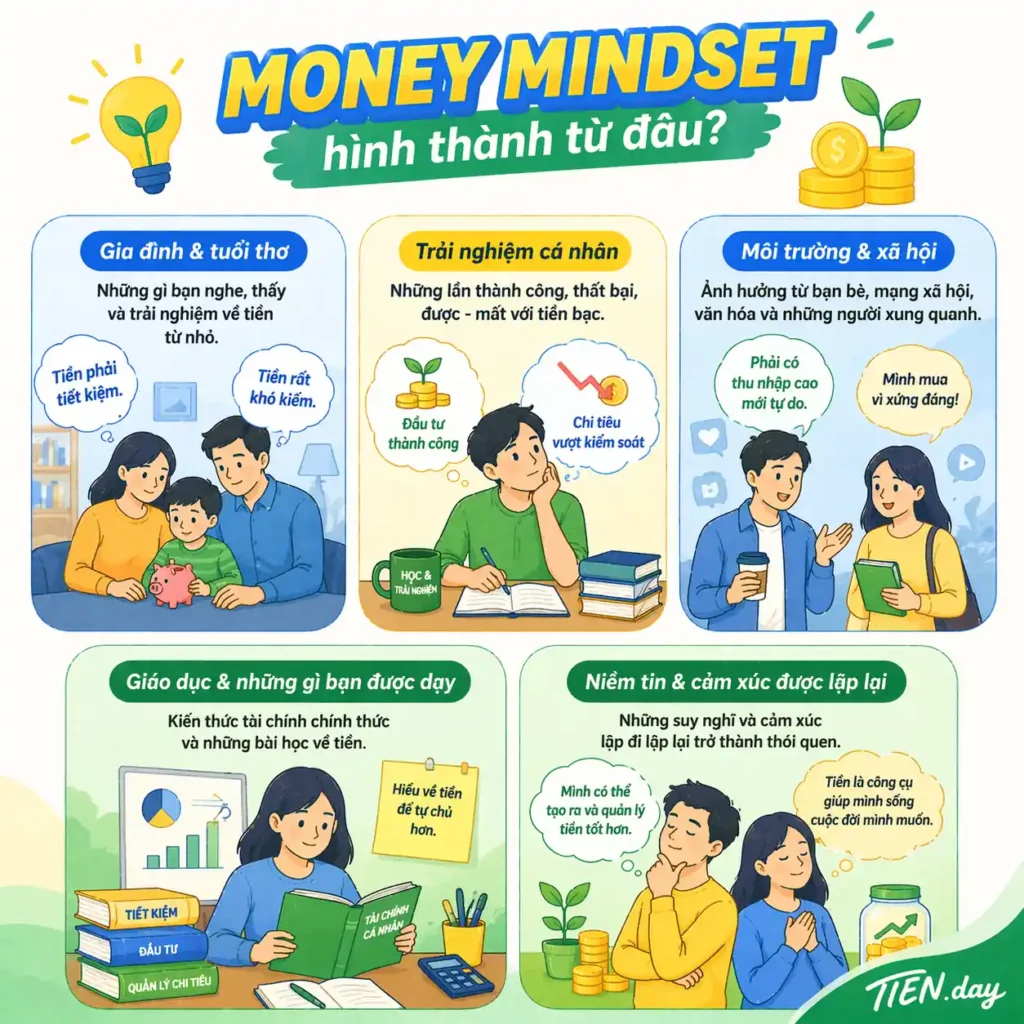 Money mindset hình thành từ đâu?