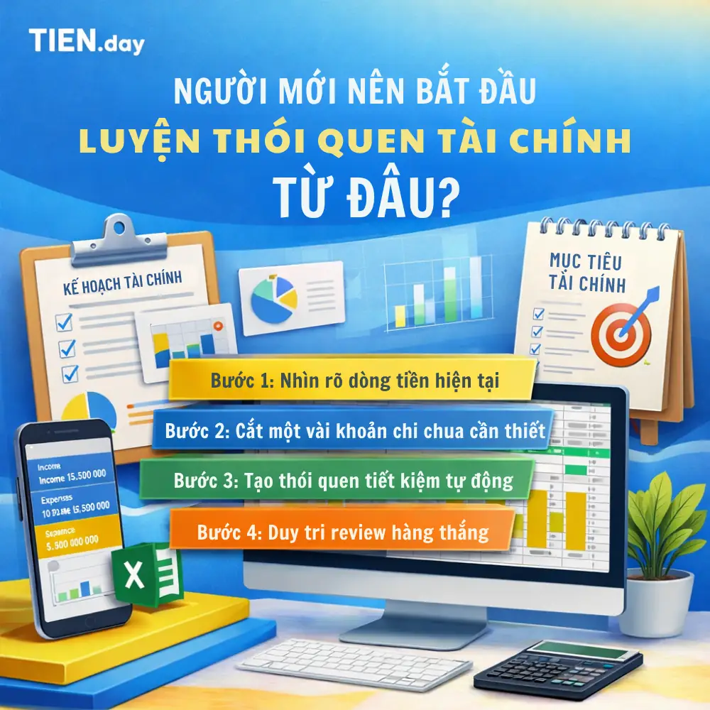 Hướng dẫn Người mới bắt đầu luyện thói quen tài chính