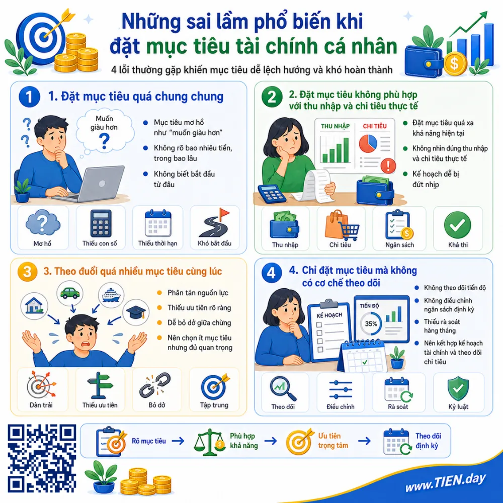 Những sai lầm phổ biến khi đặt mục tiêu tài chính cá nhân