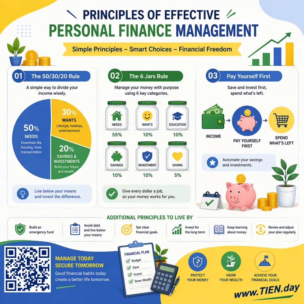 Principles of Effective Personal Finance Management tien.day infographic