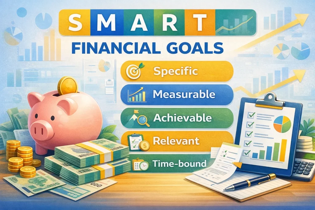 áp dụng nguyên tắc SMART mục tiêu tài chính ngắn hạn