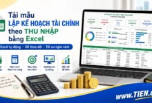 Tải mẫu lập kế hoạch tài chính theo thu nhập Excel