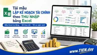 Tải mẫu lập kế hoạch tài chính theo thu nhập Excel