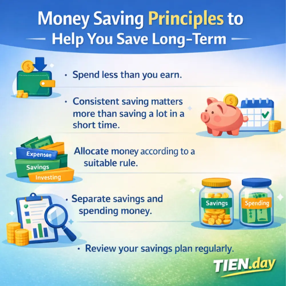 These money-saving principles will help you maintain your savings in the long term