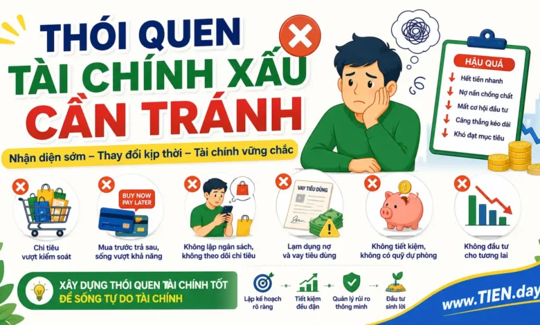 Thói quen tài chính xấu cần tránh