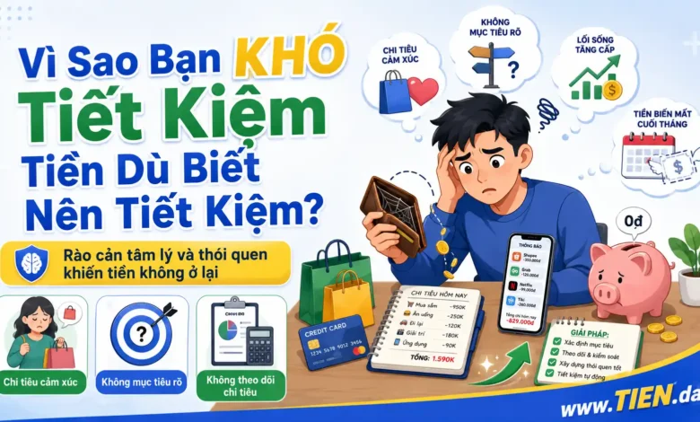 Vì Sao Bạn Khó Tiết Kiệm Tiền Dù Biết Nên Tiết Kiệm?