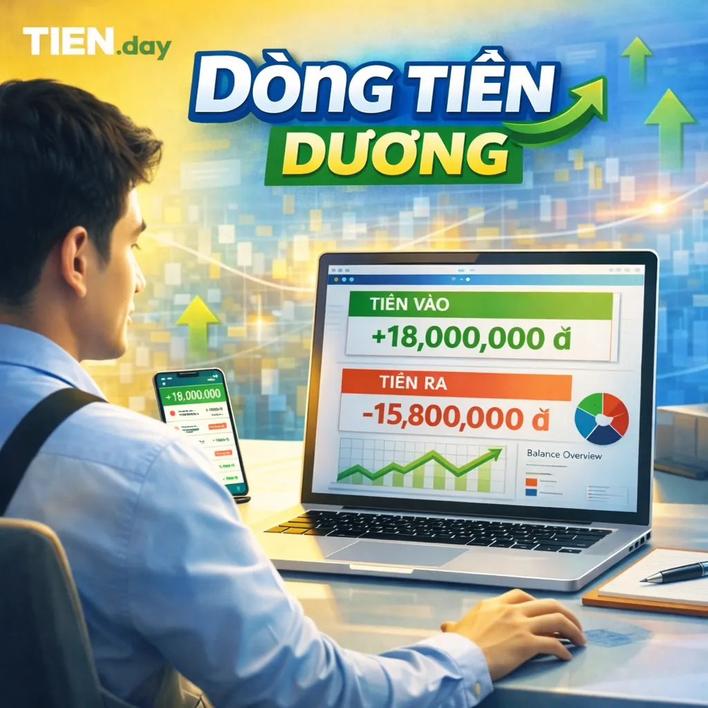 Ví dụ thực tế về dòng tiền dương - với người đi làm