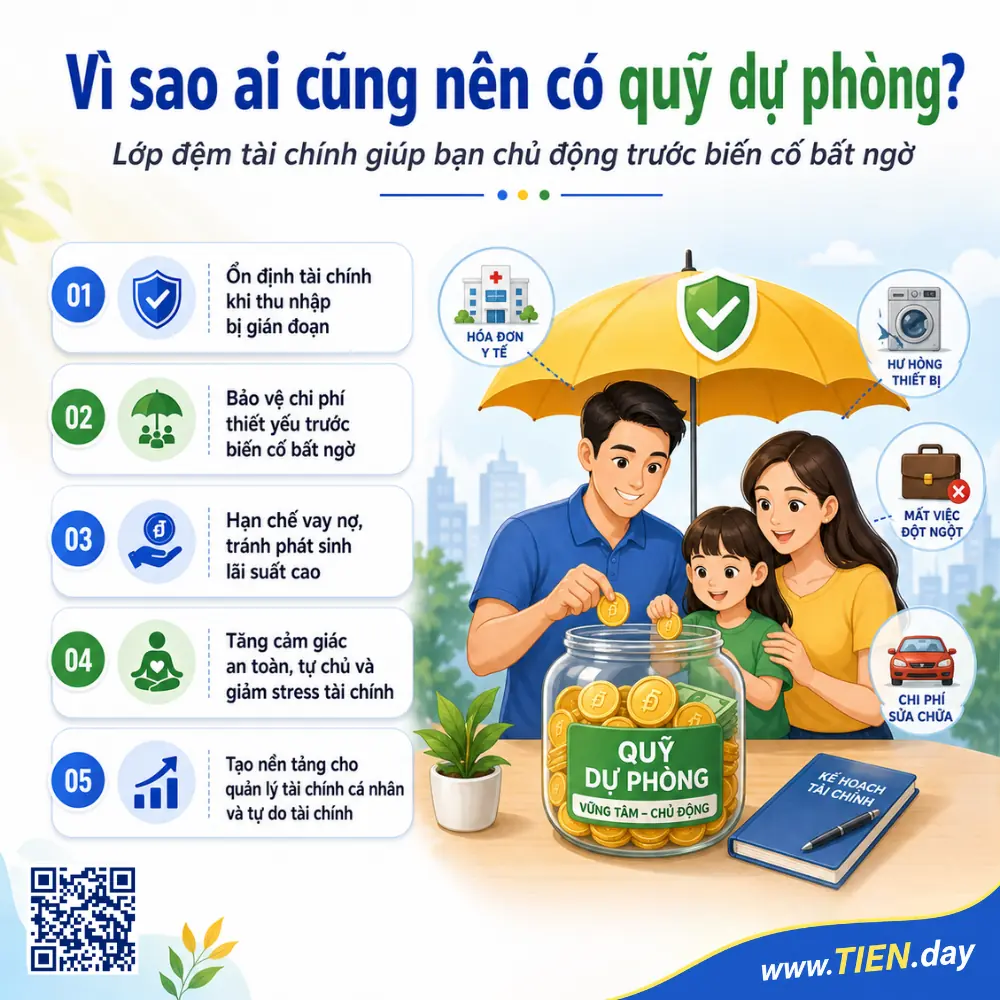 Vì sao ai cũng nên có quỹ dự phòng