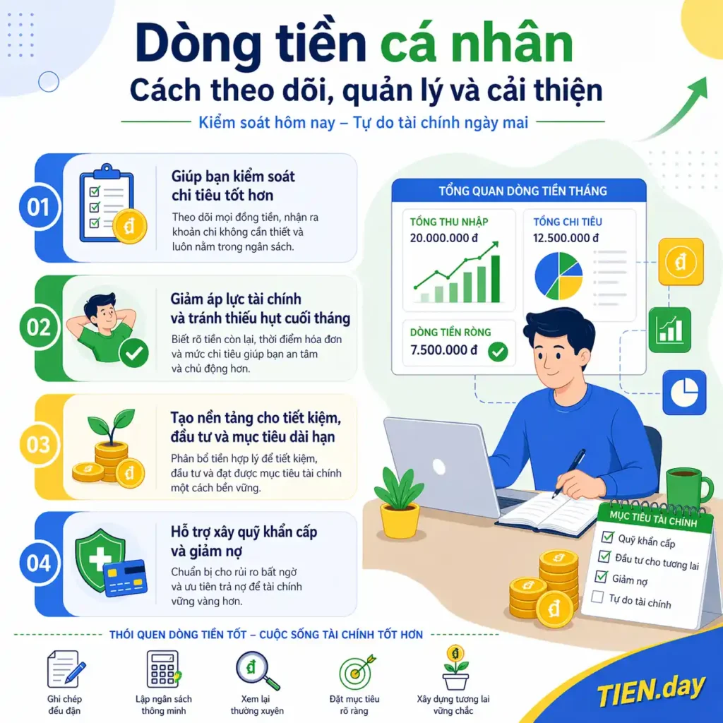 Vì sao quản lý dòng tiền cá nhân quan trọng