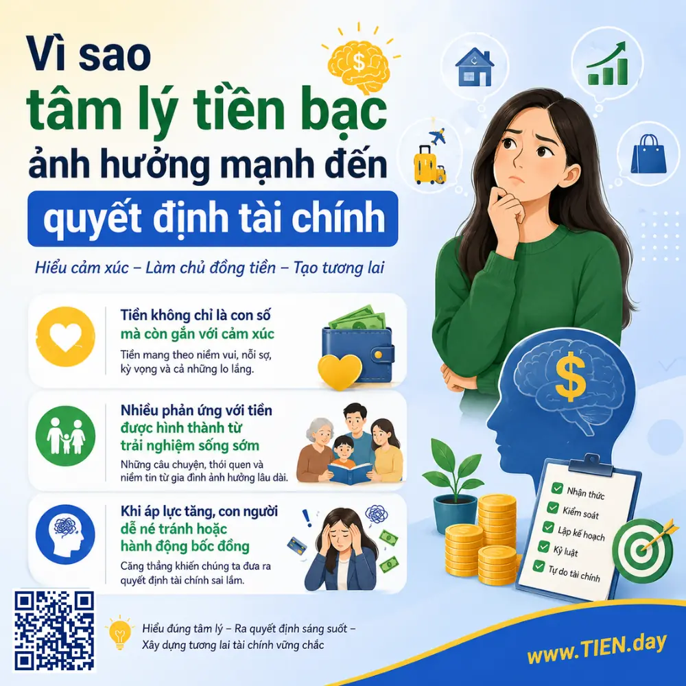 Vì sao tâm lý tiền bạc ảnh hưởng mạnh đến quyết định tài chính