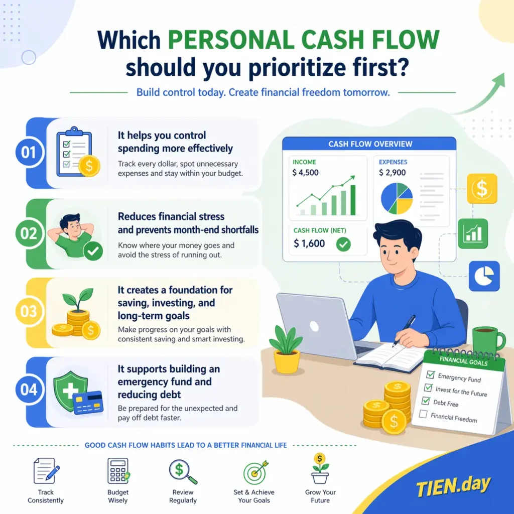Why is managing personal cash flow important