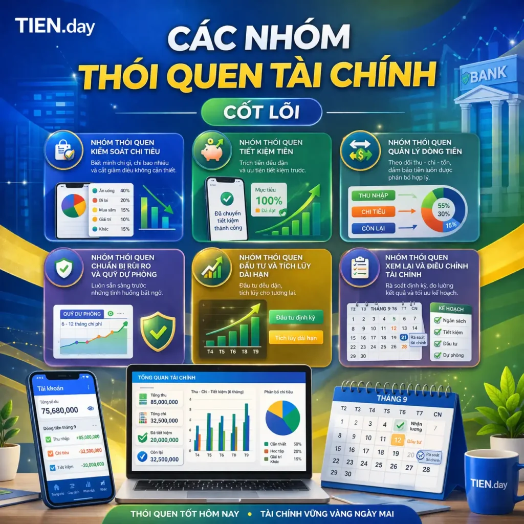 Các nhóm thói quen tài chính cốt lõi nên có - Thói quen tài chính là gì?