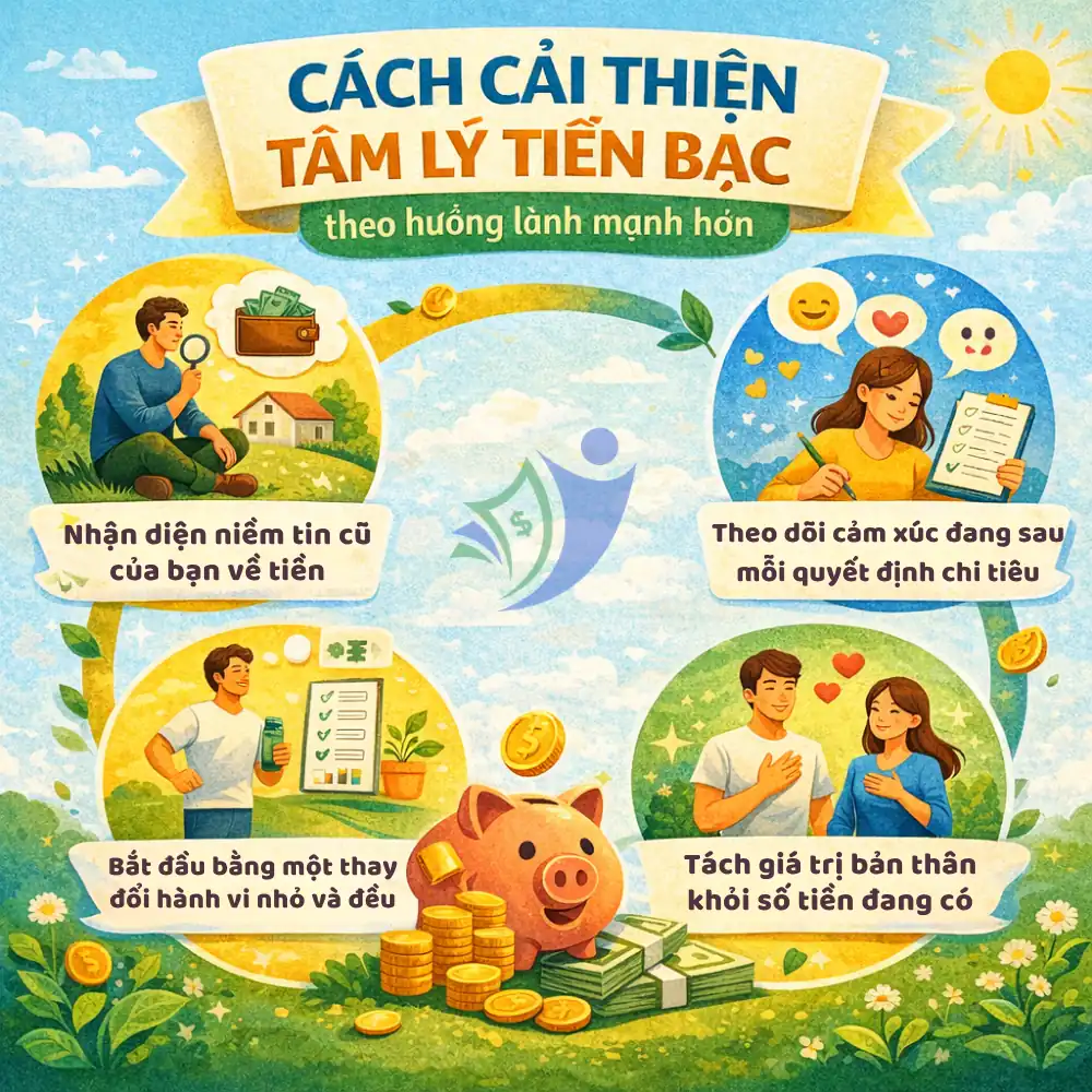 Cách cải thiện tâm lý tiền bạc theo hướng lành mạnh hơn