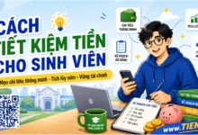 cách tiết kệm tiền cho sinh viên tien.day infographic