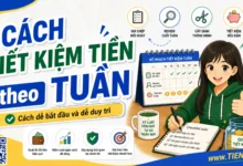cách tiết kiệm theo tuần tien.day infographic