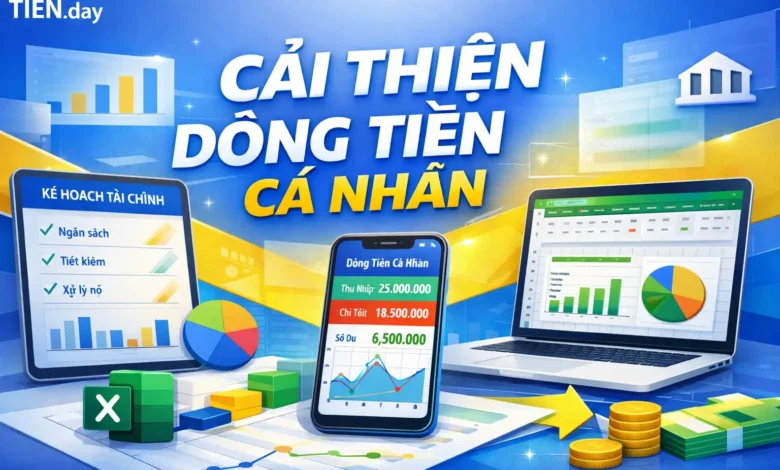 cải thiện dòng tiền cá nhân, quản lý dòng tiền cá nhân, ngân sách và dòng tiền ròng