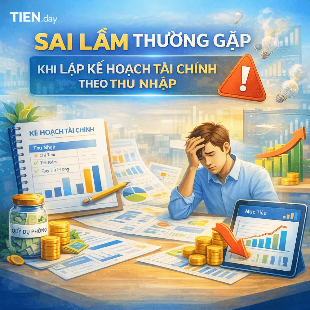 sai lầm thường gặp khi lập kế hoạch tài chính theo thu nhập