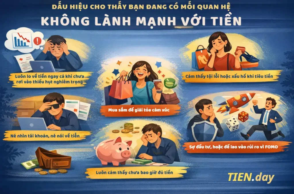 Tâm lý tiền bạc - Dấu hiệu cho thấy bạn đang có mối quan hệ không lành mạnh với tiền