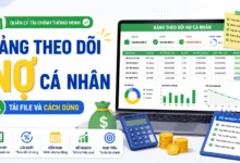 Bảng theo dõi nợ cá nhân tien.day infographic