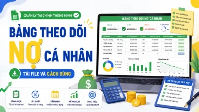 Bảng theo dõi nợ cá nhân tien.day infographic