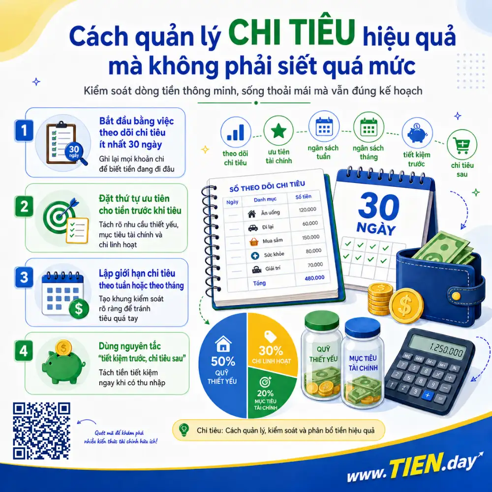 Cách quản lý chi tiêu hiệu quả mà không phải siết quá mức