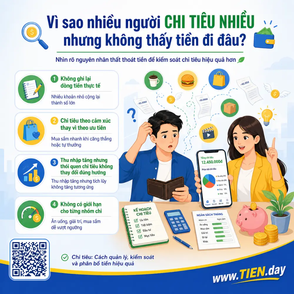 Chi tiêu - Quản ly tai chinh ca nhan - tien.day infographic