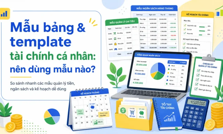 Mẫu bảng template tài chính cá nhân