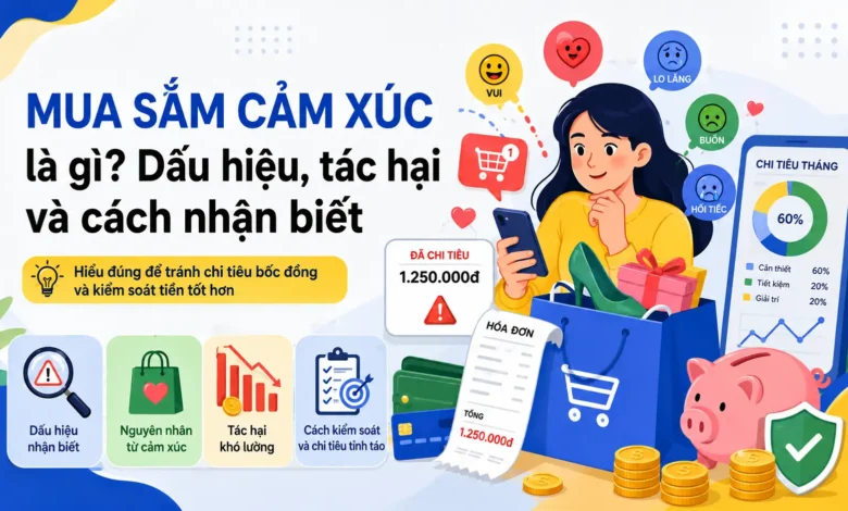 Mua sắm cảm xúc là gì, dấu hiệu, tác hại và cách nhận biết hành vi mua sắm theo cảm xúc